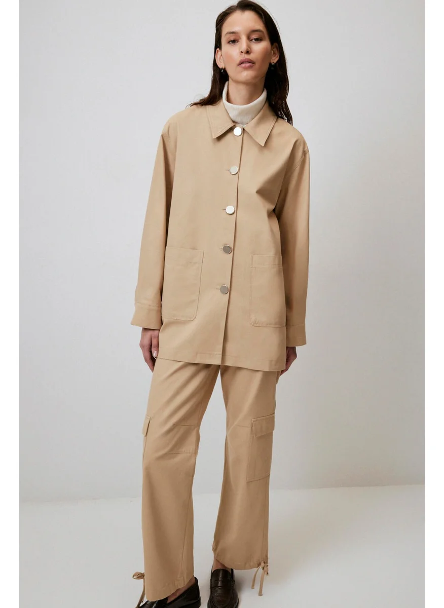 Touche Wide Pocket Gabardine Jacket