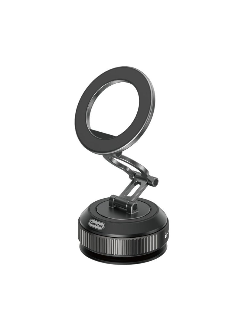 Cat - Cot Magnetic Car Phone Holder – 360° Rotating Vacuum Suction Mount for Dashboard & Windshield – Universal Hands-Free Bracket with Strong Magnetic Grip - Image 1