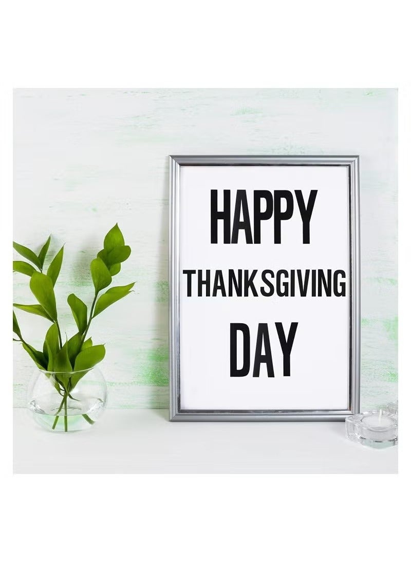 8 أوراق من ملصقات الحروف الكبيرة المصنوعة من الفينيل اللاصق الذاتي للحرف اليدوية واللافتات الخارجية والملصقات وصناديق البريد والنوافذ والأبواب والسيارات والشاحنات باللون الأسود مقاس 1 بوصة و2 بوصة - Image 3