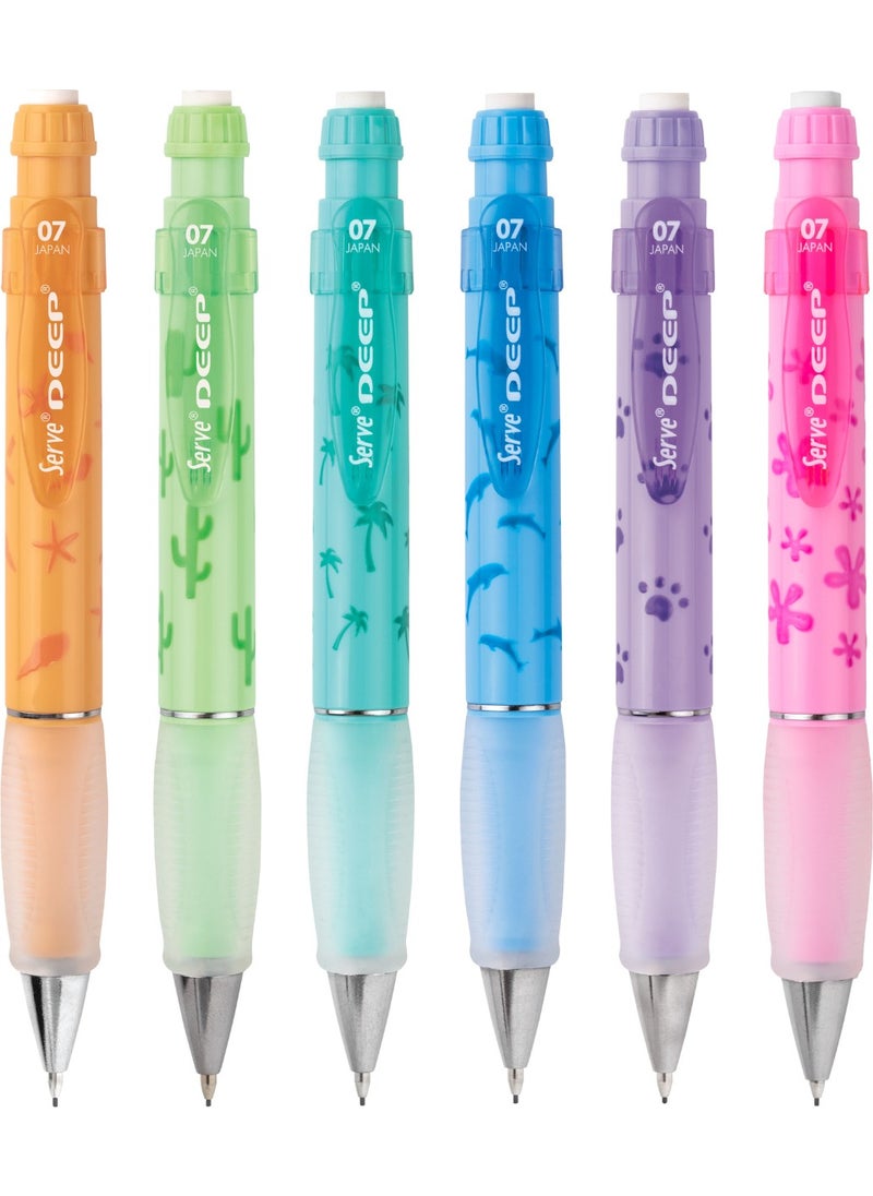 Serve - Deep Tip Pen - Nature Theme - Set of 6 - Image 1