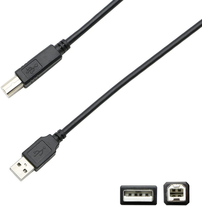 Storel USB B MIDI Cable Compatible With M-Audio Oxygen 25/Keystation 49 MK3/61 MK3/88 MK3/Mini 32 MK3,Native Instruments Maschine Mikro Mk3 ,Komplete Kontrol M32 A61 Controller Keyboard USB Cable 10 Feet - Image 2