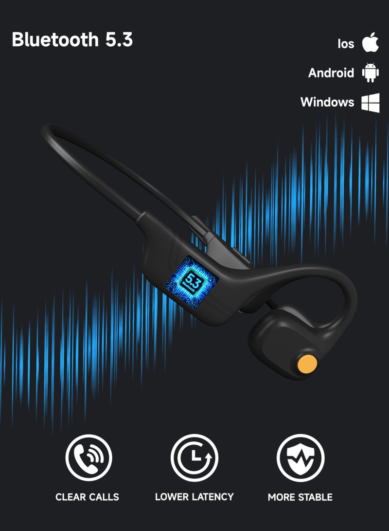 SYOSI Wireless Open Ear Headphones with Mic, Bluetooth Headset with Noise-Canceling Microphones, Dual Stereo Speaker, 10 Hours Playtime, Ideal for Calls Work Driving and Online Meetings - Image 5