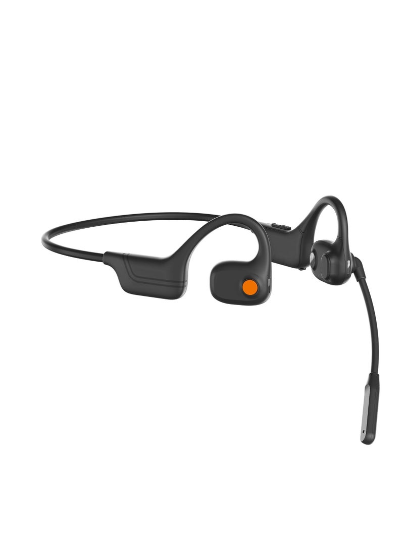 SYOSI Wireless Open Ear Headphones with Mic, Bluetooth Headset with Noise-Canceling Microphones, Dual Stereo Speaker, 10 Hours Playtime, Ideal for Calls Work Driving and Online Meetings - Image 1