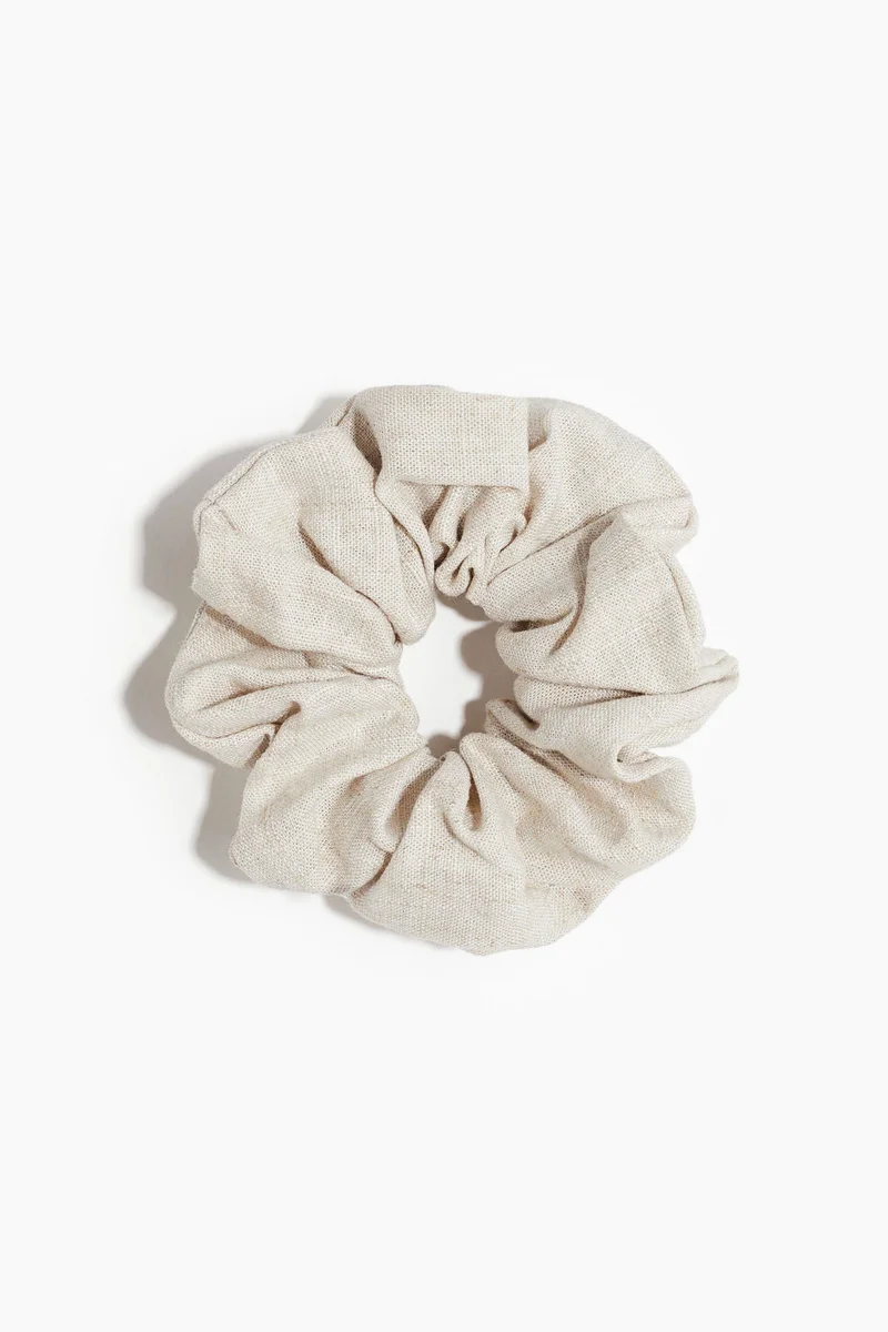 H&M Linen-blend scrunchie