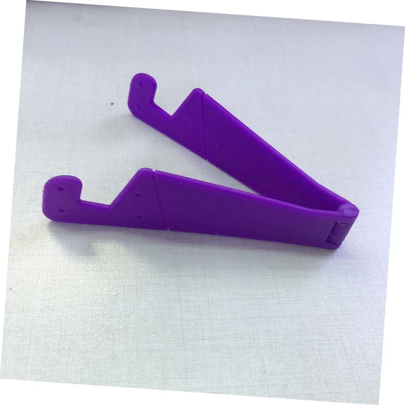 Adjustable V Type Foldable Phone Tablet Stand Holder For Desk Home Purple - Image 5