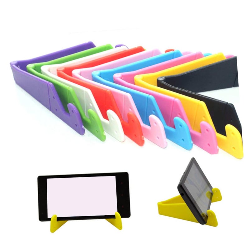 Adjustable V Type Foldable Phone Tablet Stand Holder For Desk Home Purple - Image 2