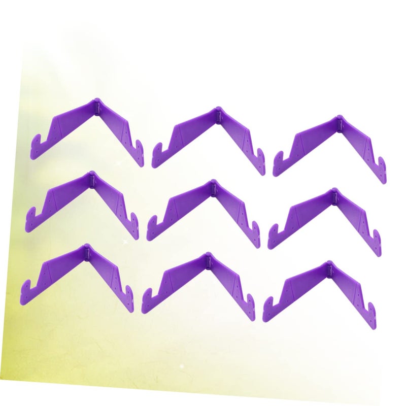 Adjustable V Type Foldable Phone Tablet Stand Holder For Desk Home Purple - Image 3