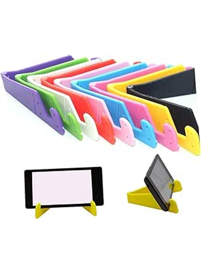 Adjustable V Type Foldable Phone Tablet Stand Holder For Desk Home Purple - Image 1
