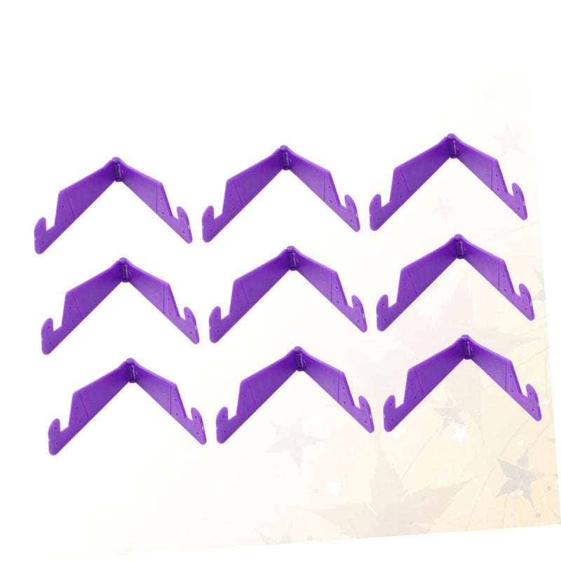 Adjustable V Type Foldable Phone Tablet Stand Holder For Desk Home Purple - Image 4