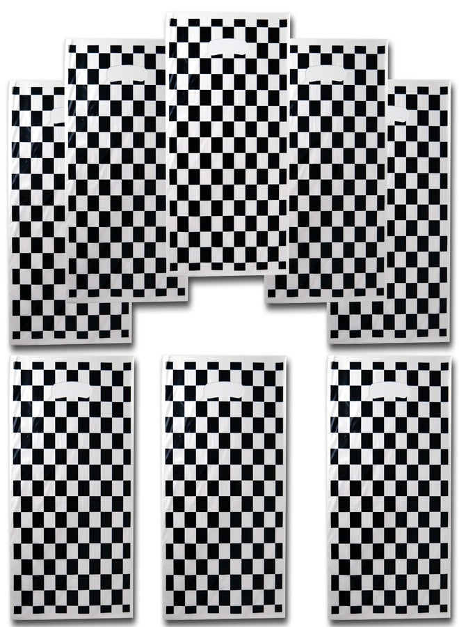 HEPAPATE 40Pcs Race Car Theme Checkered Treat Candy Bags, Race Car Party Favors, Black and White Checkered Gift Bags for Birthday Party Decor Supplies (Small) - Image 1