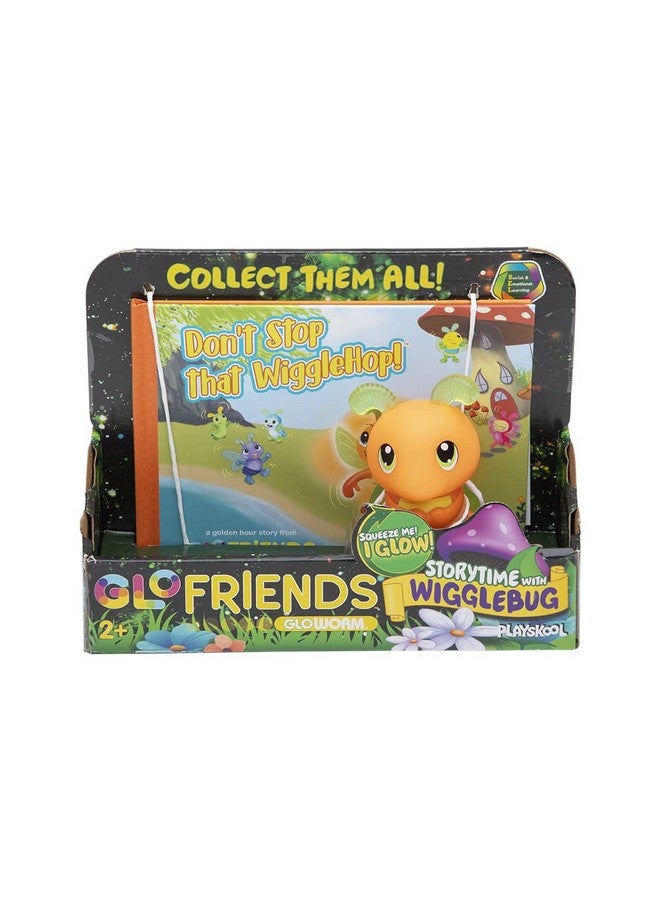 Playskool Glo Friends - Book with Glowing Social Emotional Learning Toy - Storytime with Wigglebug - for Ages 2+ - Image 1