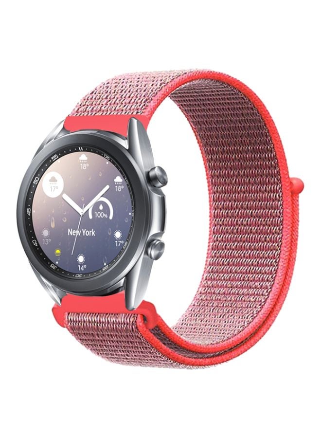 بيرفيي سوار بديل لساعة سامسونج جالاكسي 3 مقاس 41 مم وردي فاقع - Image 1