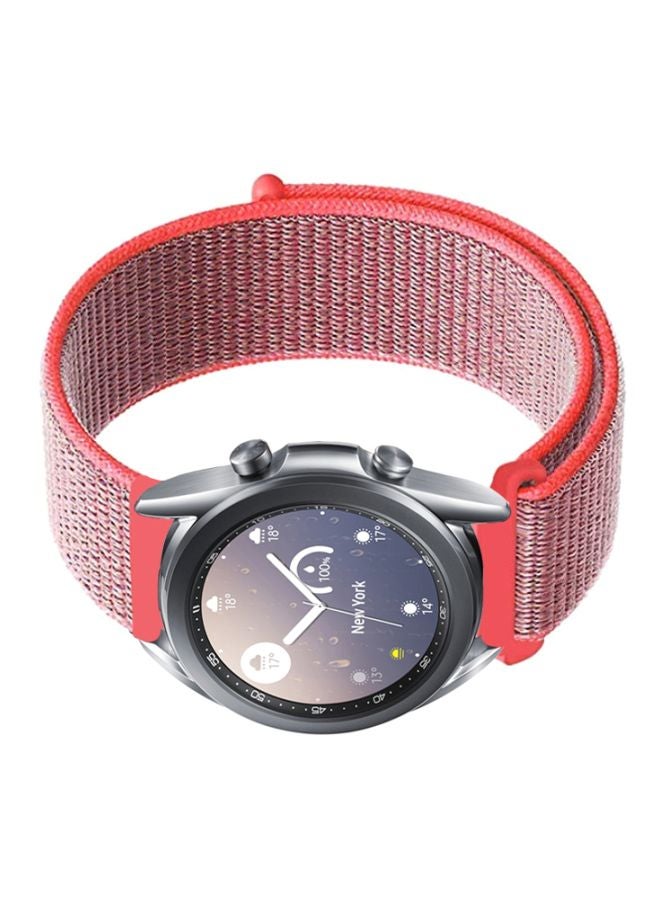 بيرفيي سوار بديل لساعة سامسونج جالاكسي 3 مقاس 41 مم وردي فاقع - Image 2