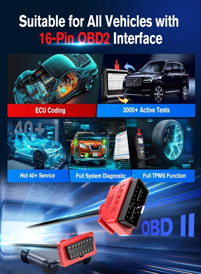 Autel OBD2 Extension Cable, 16 Pin OBDII Male to Female Diagnostic Extension Cable, OBD2 Cord Adapter for OBD2 Scan Tool Compatible for All OBD2 Vehicles - Image 4
