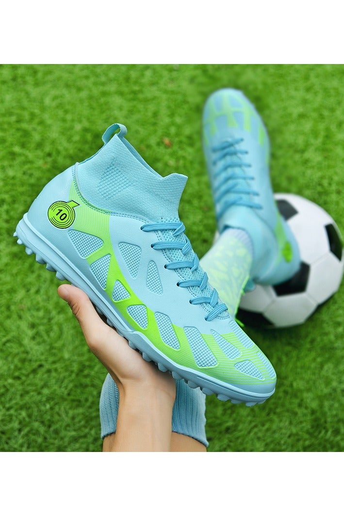 Men Kids Fashion Soccer Shoes Cleats Team Sports Training TF/FG Turf Firm Comfort High-top Football Shoes Outdoor  - Image 5