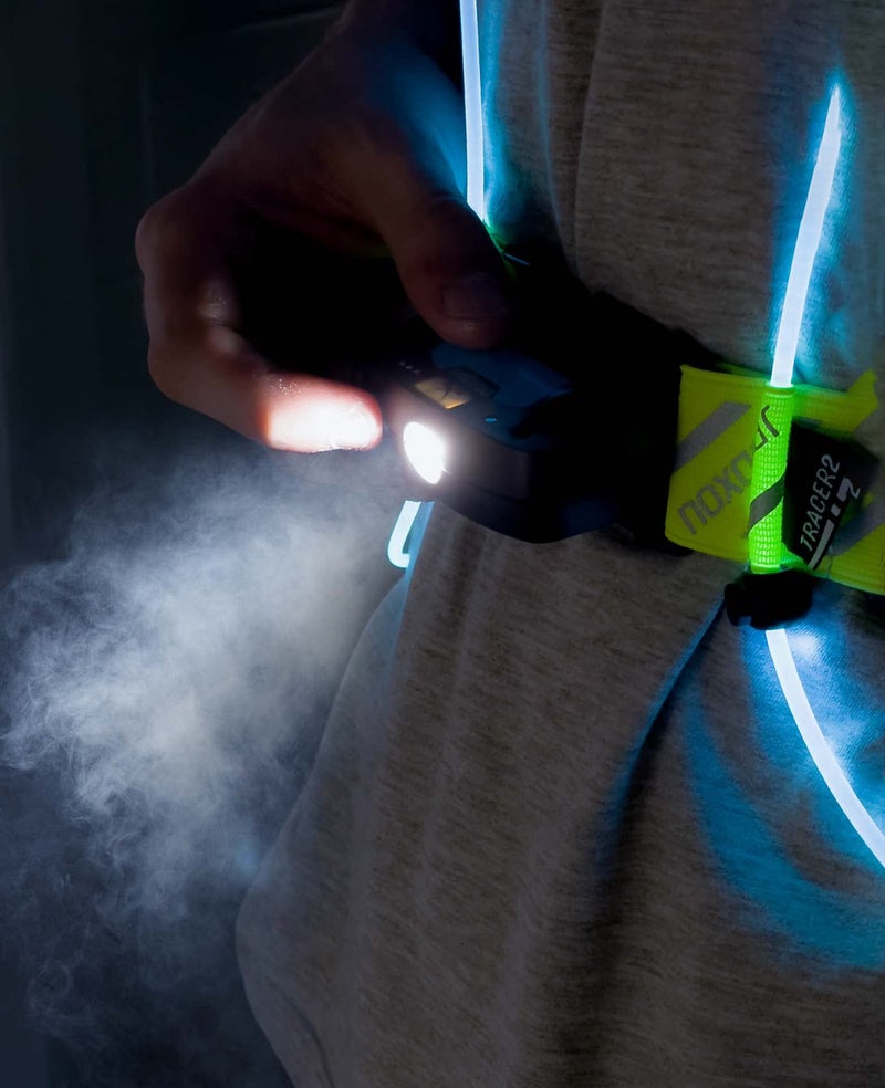 noxgear Tracer Add-On Chest Light - 500 Lumens, Rechargeable (USB-C), Weatherproof LED Running Light, Walking and Hiking - Bright Flood Beam - Comfortable - Dual-Modes - Image 4