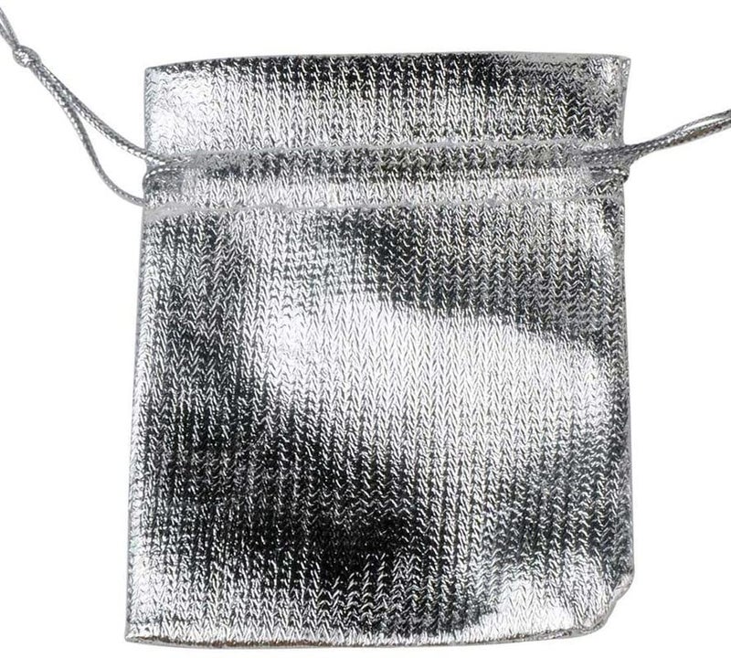 DIY Crafts Size: 9x12cm, Color: Silver, 24 Pcs 7x9cm 9x12cm 10x15cm Adjustable Jewelry Packing Silver/Gold Colors Drawstring Velvet Ba(Size: 9x12cm, Color: Silver) - Image 5