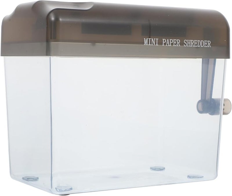 Manual Desktop Paper Shredder Portable Mini Hand Cutter for Home Office Secure Document Disposal - Image 1