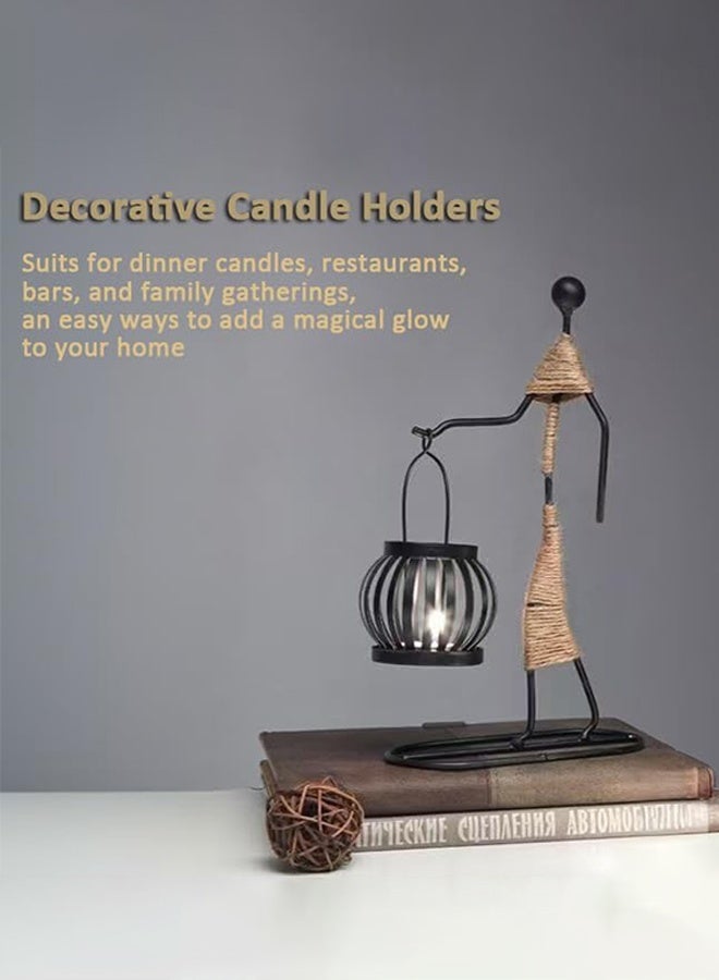 Sweet Life Candle Holder Decor for Centerpieces, Tea Light Candle Holder for Home, Restaurant, Hotel Dinning Table Decor, Handmade Iron Craft - Image 4