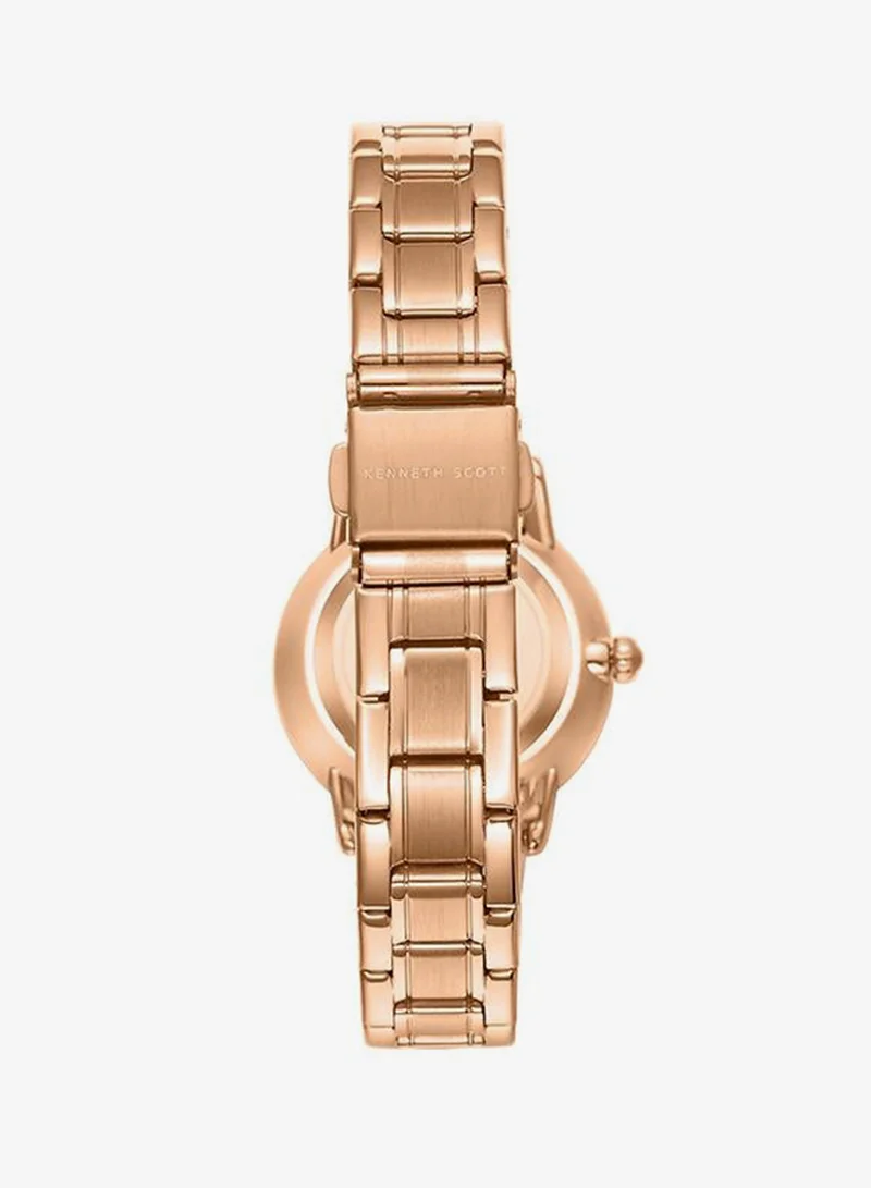 Kenneth Scott  Women's Stainless Steel Analog Watch K23538-RBKMG - 29 mm for Women | Best Price UAE