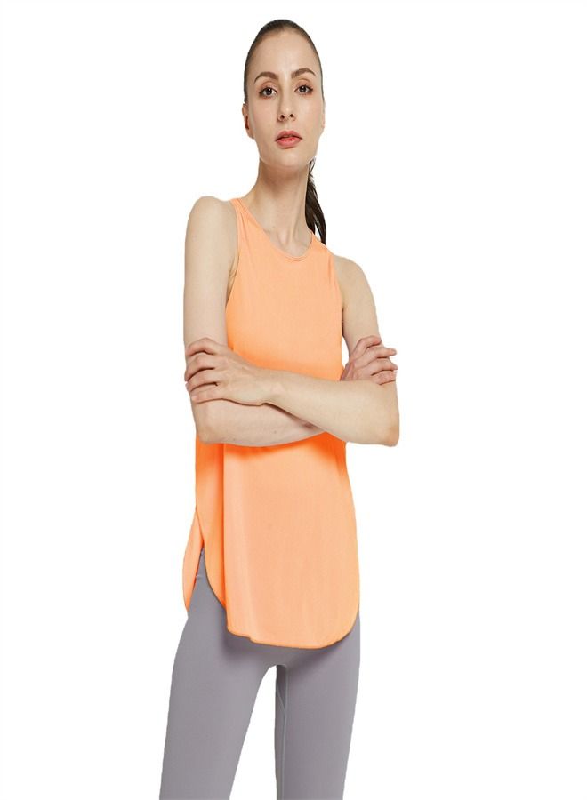 Loquat Women's Solid Color Loose Yoga Vest