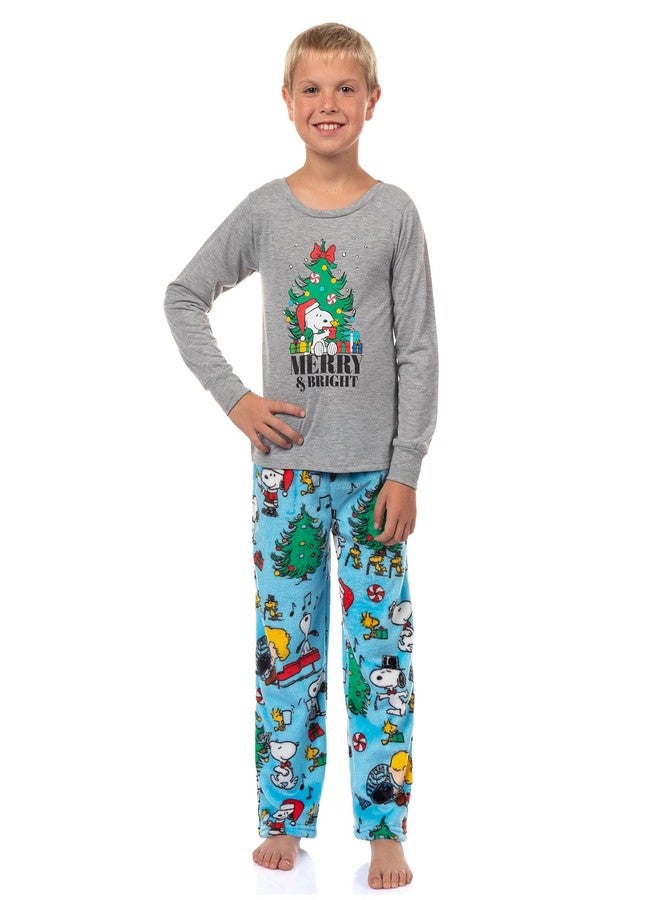 MJC Peanuts Snoopy Infant Pajamas Fleece Footed Union Suit with Beanie (18 Months) Blue - Image 2