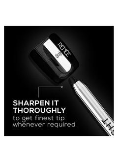 Renee RENEE Midnight Kohl Pencil - Smudgeproof And Waterproof Kajal - 24 Hrs Long Stay - Darkest Black - One Swipe Application - Rich Color Payoff - Vitamin E, Olive Oil And Castor Oil-1.5 Gm, Matte Finish  - Image 5