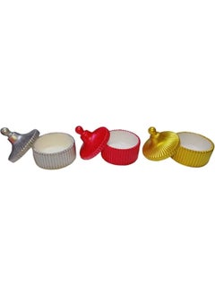 Taşdevri Life Tasdevri Life 3 Piece Sugar Bowl Presentation Snack Bowl Turkish Delight Bowl  - Image 3