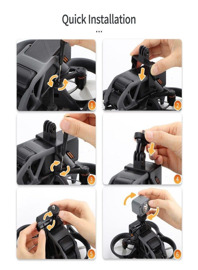 GetZget حامل كاميرا الحركة GetZget® لكاميرات DJI Avata، متوافق مع Insta 360/ Go Pro/Action 2/3/ Osmo Pocket Lights وغيرها من ملحقات التثبيت - Image 3