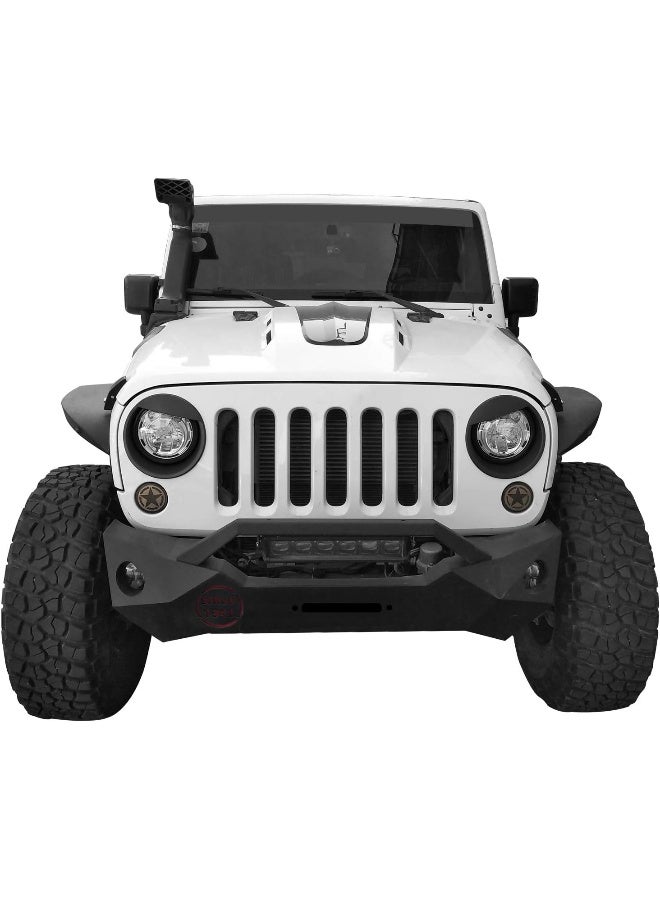 Hooke Road Hooke Road Black Angry Bird Headlight Cover Clip-in Bezels for 2007-2015 Jeep Wrangler & Wrangler Unlimited JK - Pair  - Image 2