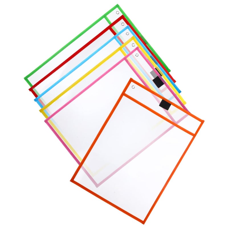 Dry Erase File Sleeves 6 Pcs Acid Free Sheet Protectors Easy Clean Multi Use - Image 2