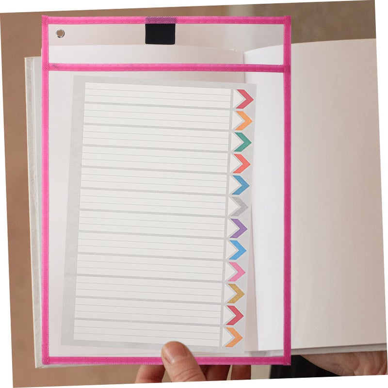 Dry Erase File Sleeves 6 Pcs Acid Free Sheet Protectors Easy Clean Multi Use - Image 5