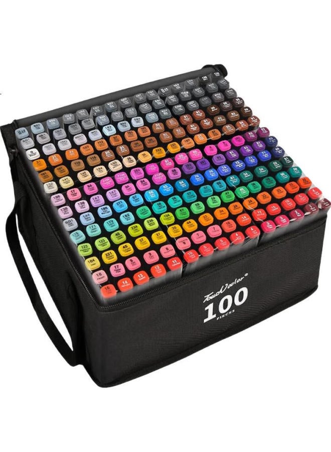 Touchcolor 168 Colors Marker Set Professional Color Pen Set Oil-Based Quick-Drying Painting Art Supplies Special Watercolor Pen Drawing Pen Pigment Stationery Set Children'S Day Gift - Image 1