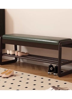 CityRiya-Long Shoe Bench Shoe Rack Organizer for Closet 100cm Wooden Shoe Cabinet Shoe Storage Shelf Shoe Storage Entryway Bench Rack Home Shoe Organizer for Entryway Hallway Bedroom Living Room  - Image 1