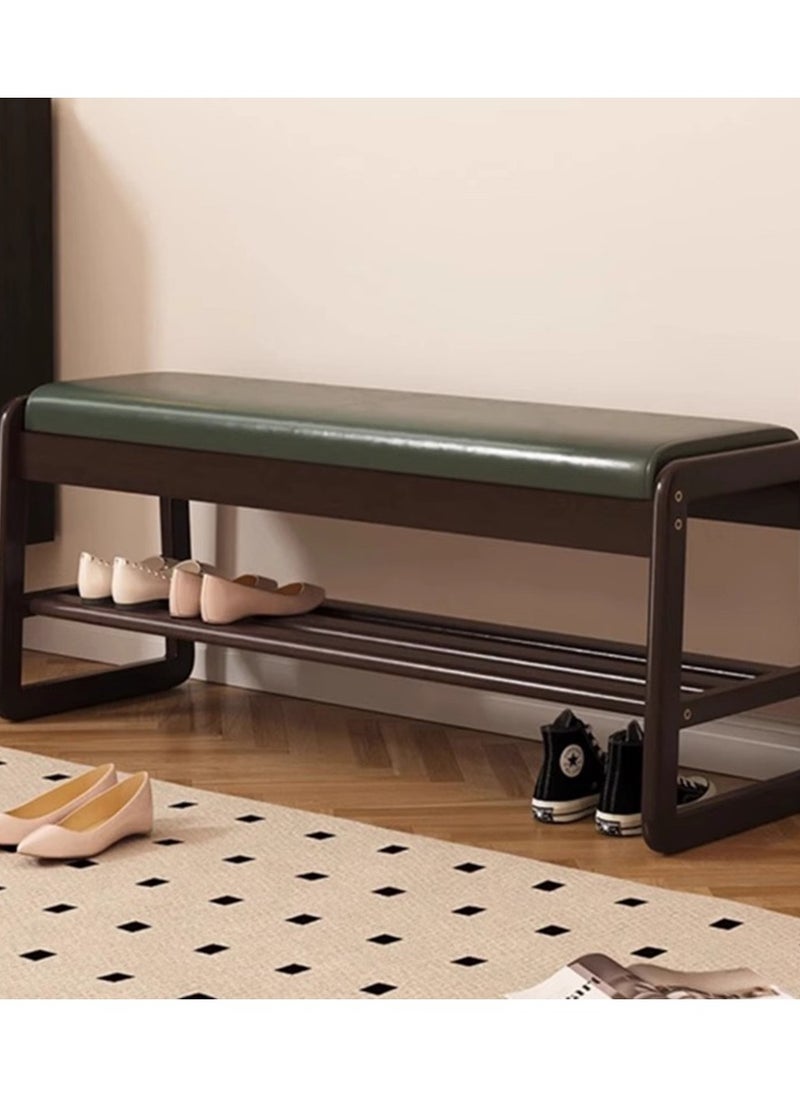 CityRiya-Long Shoe Bench Shoe Rack Organizer for Closet 100cm Wooden Shoe Cabinet Shoe Storage Shelf Shoe Storage Entryway Bench Rack Home Shoe Organizer for Entryway Hallway Bedroom Living Room  - Image 1
