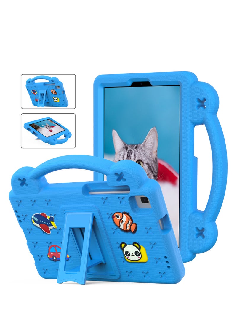 جراب حماية للأطفال لجهاز Samsung Galaxy Tab A7 Lite 8.7 (2021) t220/t225/t225N/t225c/t227u Tab A 8.0t290/t295 (2019) جراب مقاوم للصدمات مصنوع من إسفنج EVA شديد التحمل مع حامل للأطفال - Image 1