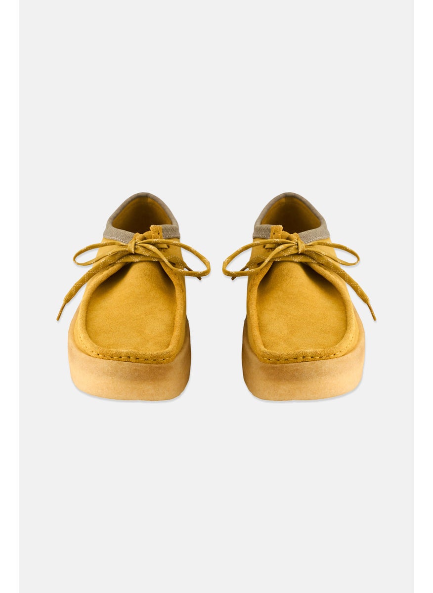 clarks Men Wallabee Cup Standard Fit Lace Up Shoes, Amber Gold  - Image 4