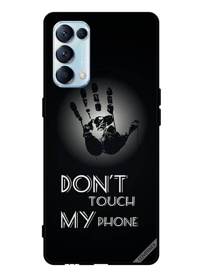 Covernex Protective Case Cover For Oppo Reno5 Pro 5G Don't Touch My Phone Hand - Image 1