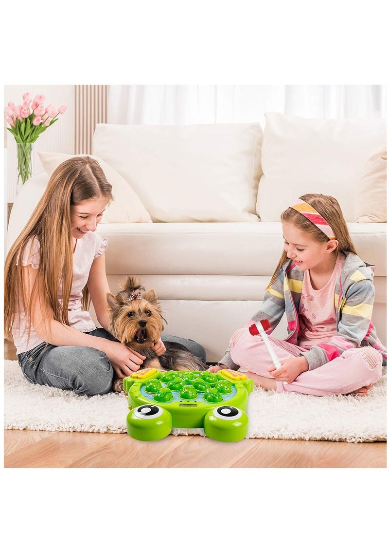 YelaJoy - Interactive whack-a-frog game  Early development toy Activity Learning Includes two hammers Fun gift - Image 1