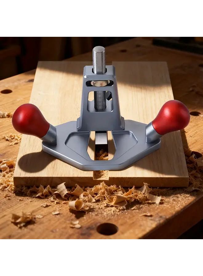 RuTool Handheld Router Plane Adjustable Depth Wood Plane With Blade Heavy Duty Body Fence System Portable Woodworking For Mortise Tenon Joinery Groove Cutting Smoothing Edges DIY Professional Carpenter - Image 1