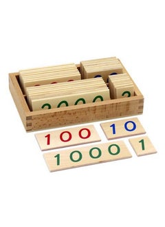 Elite Montessori Small Wooden Number Cards With Box (1 9000)  - Image 2