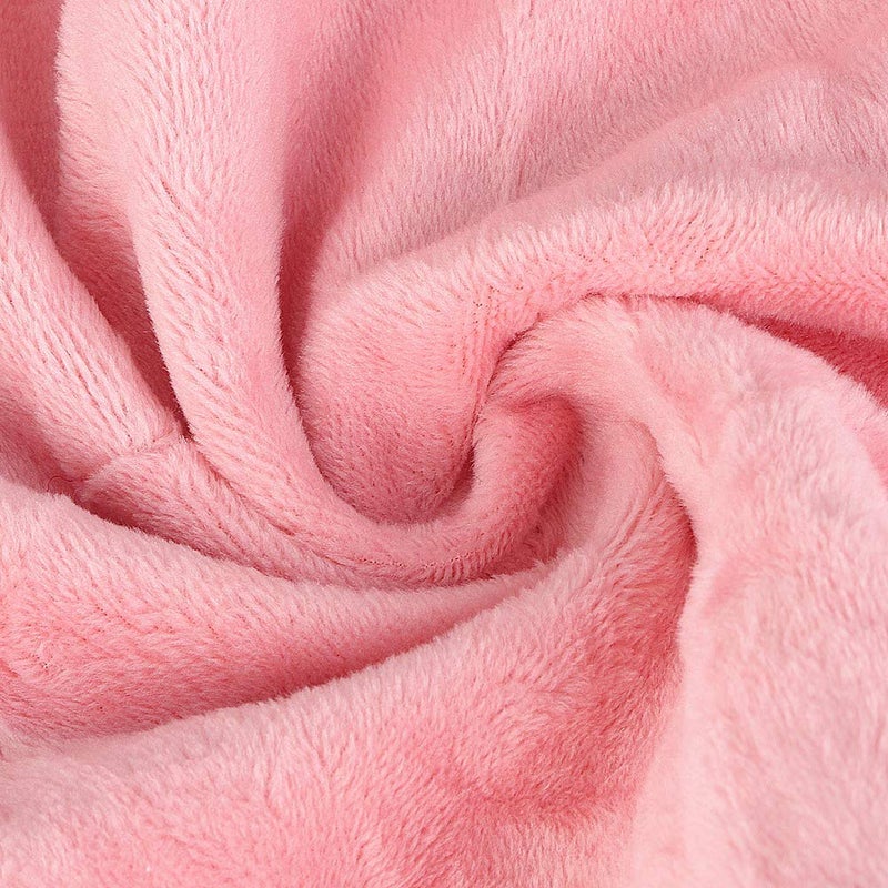 منشفة دب الطفل الوردي الناعم المهدئة للنوم عالي الجودة بقبضة يد صغيرة مقاس 9.4 × 5.5 × 3.1 بوصة - Image 5