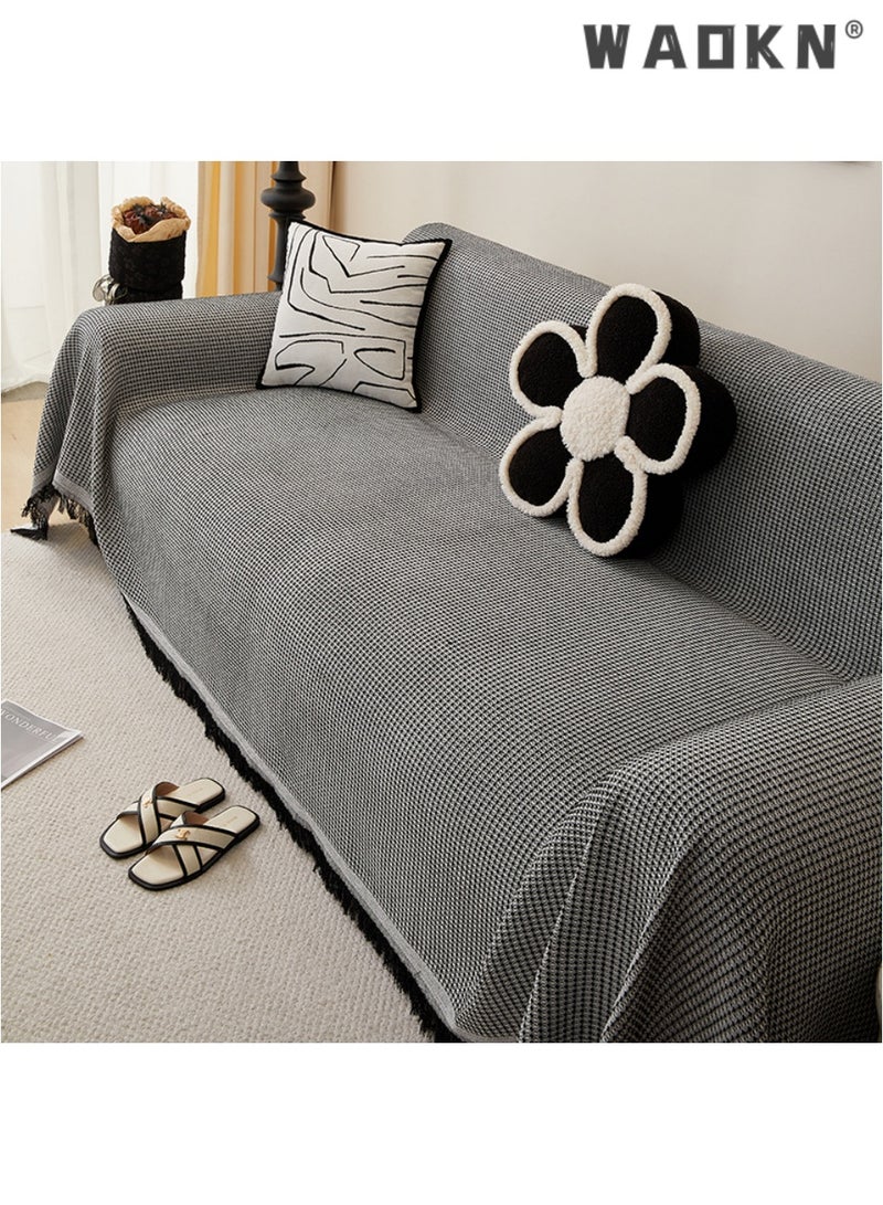 WAOKN Sofa Blankets and Throws Chenille Throws for Sofas Large Four Seasons Sofa Throws High Density Sofa Cover Sofa Protector Living Room Decoration Sofa Throw Blanket - Image 4
