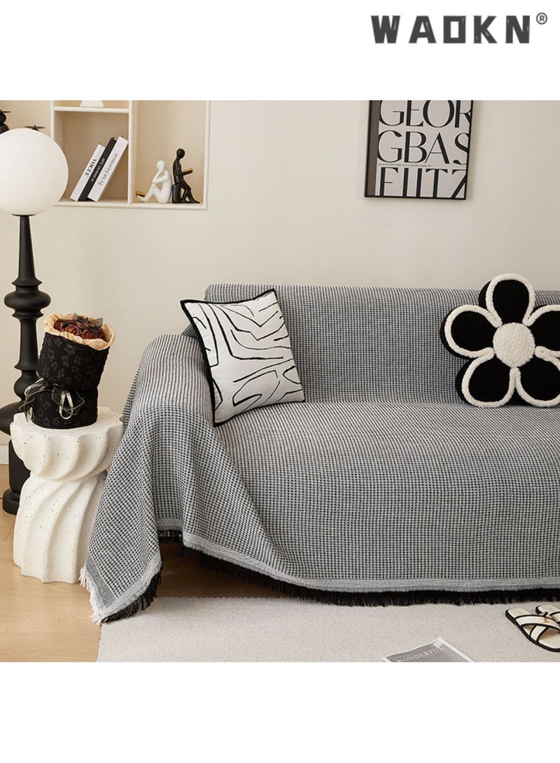 WAOKN Sofa Blankets and Throws Chenille Throws for Sofas Large Four Seasons Sofa Throws High Density Sofa Cover Sofa Protector Living Room Decoration Sofa Throw Blanket - Image 3