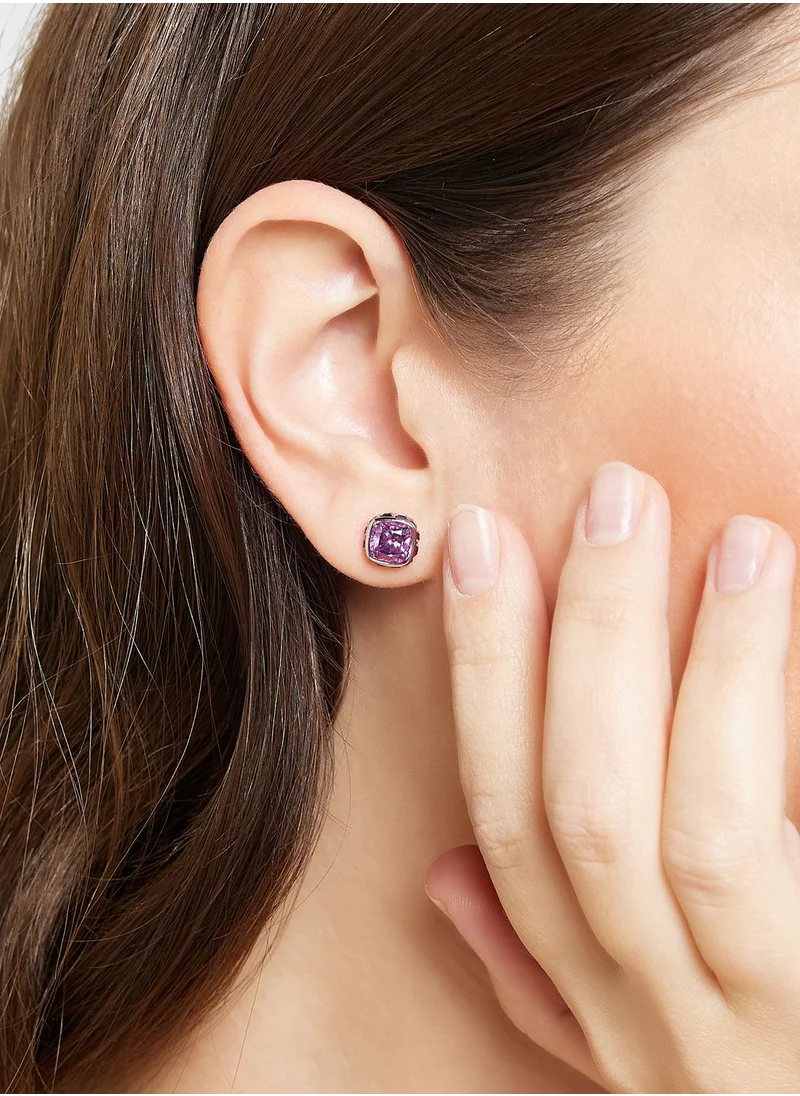 SWAROVSKI February Birthstone Stud Earrings