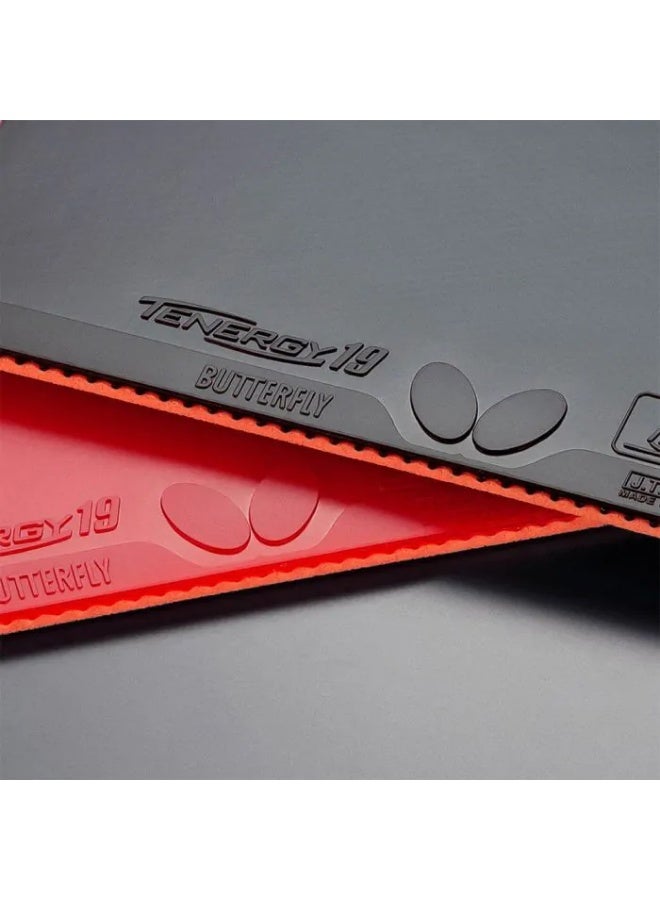 Butterfly Tenergy 19 Table Tennis Rubber - Black, 2.1mm - Image 2