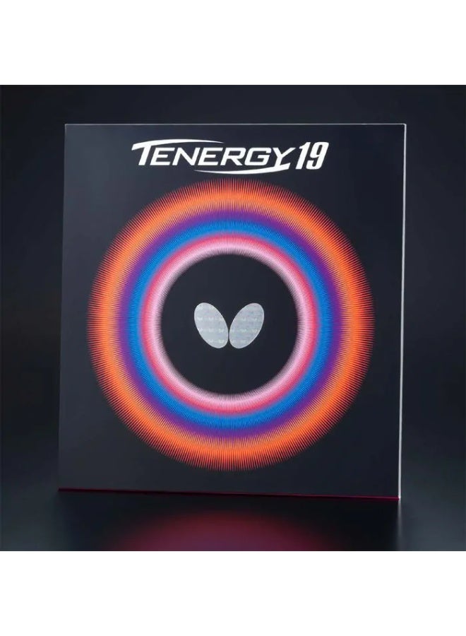 Butterfly Tenergy 19 Table Tennis Rubber - Black, 2.1mm - Image 1