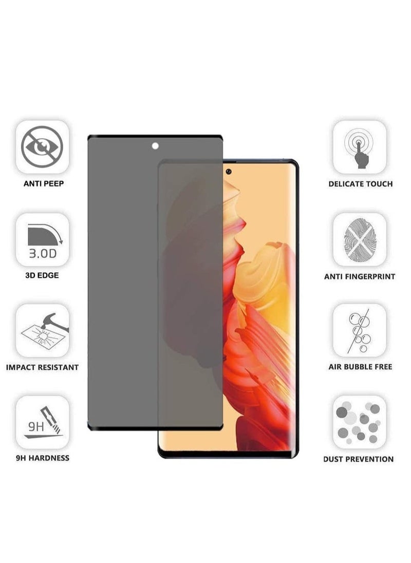 vesus Galaxy Note 10 Plus Privacy Screen Protector,DariusQ 9H Hardness Anti-spy Tempered Glass for Samsung Galaxy Note 10 Plus/Note 10+/Note 10 Pro,[Case Friendly][Anti Scratch][Anti-Bubble] - Image 2