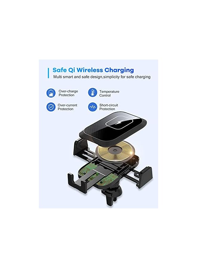 PROMASS Wireless Car Charger Mount,15W Qi Fast Charging Windshield Car Phone Holder Compatible for Samsung S20/S10/S9, iPhone 13/12/11Pro/XsMAX/XS/8, & Other Qi Smartphone - Image 4