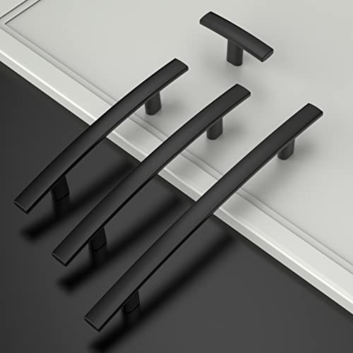 Amerdeco 10 Pack Matte Black 3 Inch(76mm) Hole Centers Kitchen Cabinet Pulls Hardware Kitchen Handles for Cabinets Cupboard Handles Drawer Pulls ZH0003 - Image 2